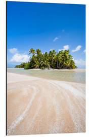 Magnettafel Sandstrand in Französisch Polynesien