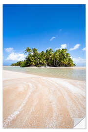 Sisustustarra Sandy beach in French Polynesia