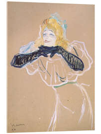 Acrylglasbild Yvette Guilbert singt Linger Longer Loo