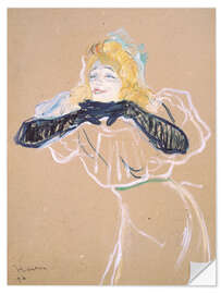 Wandsticker Yvette Guilbert singt Linger Longer Loo