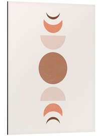 Magnettafel Boho Mondphasen