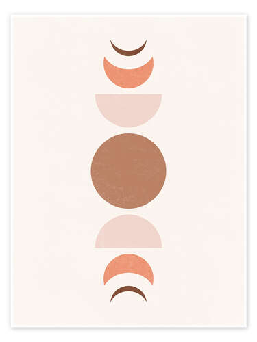 Poster Boho Moon phases