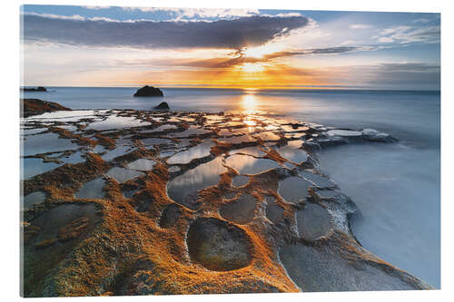 Acrylic print El Cotillo beach at sunset, Fuerteventura
