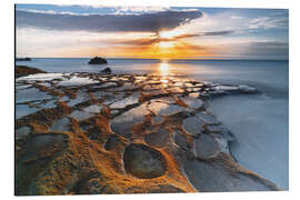 Aluminium print El Cotillo beach at sunset, Fuerteventura