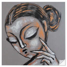 Wall sticker Reflecting Muse - Portrait