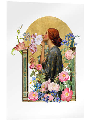 Tableau en verre acrylique The Soul of the Rose - Collage