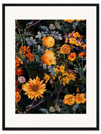 Gerahmter Kunstdruck Mystische Vintage Rosen