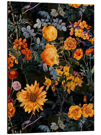 Magnettafel Mystische Vintage Rosen