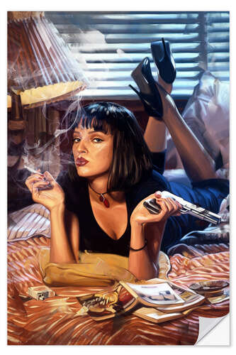 Självhäftande poster Mia Wallace, Pulp Fiction