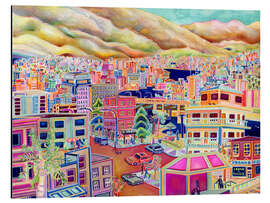 Magnettafel Stadt im Sonnenschein