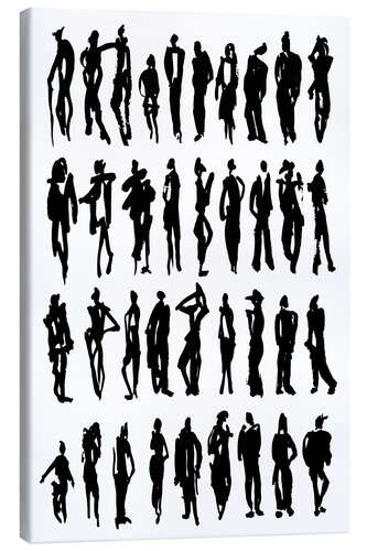 Canvas print Silhouettes