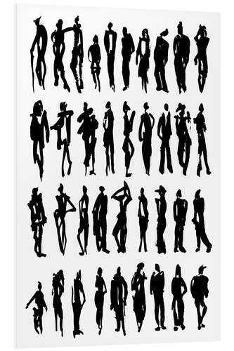 Foam board print Silhouettes