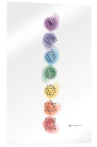 Acrylic print Chakras