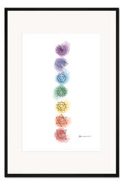 Gerahmter Kunstdruck Chakren
