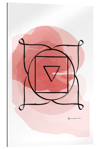 Quadro em plexi-alumínio Root Chakra (Muladhara)