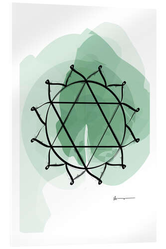 Quadro em acrílico Heart Chakra (Anahata)