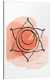 Aluminium print Sacral Chakra (Svadisthana)