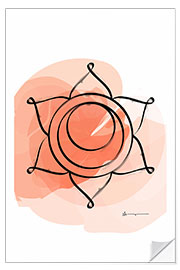 Wall sticker Sacral Chakra (Svadisthana)