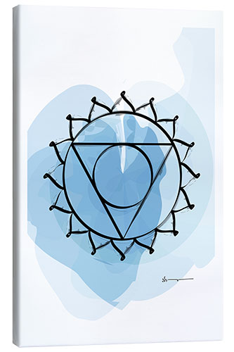 Canvas print Throat Chakra (Vishuddhi)