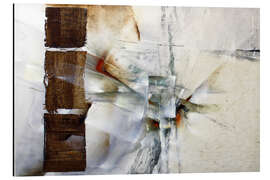 Magnettafel Abstrakte Komposition in weiß und natur