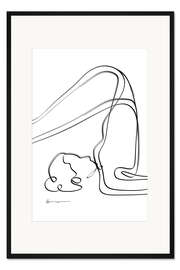 Gerahmter Kunstdruck Der Pflug (Halasana)