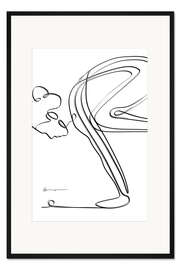 Gerahmter Kunstdruck Die Krähe (Bakasana)