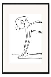 Gerahmter Kunstdruck Kamel Pose Detail (Ustrasana)