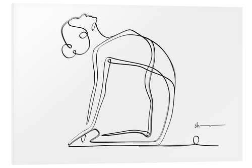 Foam board print Camel Pose (Ustrasana)