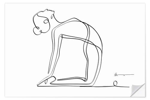 Wall sticker Camel Pose (Ustrasana)