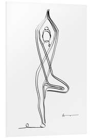 Foam board print Tree Pose (Vriksasana) I