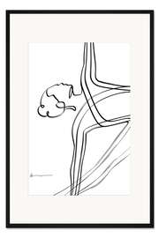 Gerahmter Kunstdruck Dreieck Pose (Trikonasana)