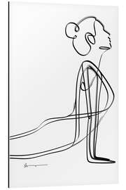 Magnettafel Kobra Pose (Bhujangasana)