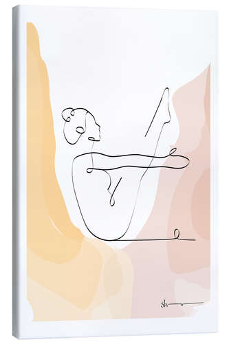 Canvas print Boat Pose (Navasana)