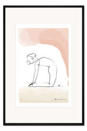 Gerahmter Kunstdruck Kamel Pose (Ustrasana)