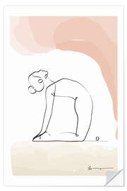 Selvklebende plakat Camel Pose (Ustrasana)