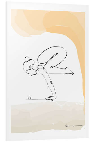 PVC print Crow Pose (Bakasana)