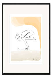 Gerahmter Kunstdruck Die Krähe (Bakasana)