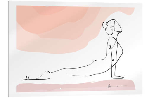 Quadro em plexi-alumínio Cobra Pose (Bhujangasana)