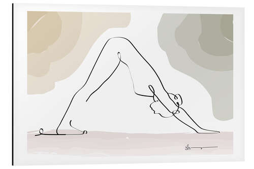 Cuadro de aluminio Downward Facing Dog (Adhomukha Shvanasana)