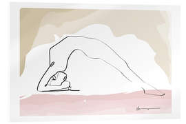 Acrylglasbild Invertierter Bogen (Viparita Dandasana) - Yoga In Art