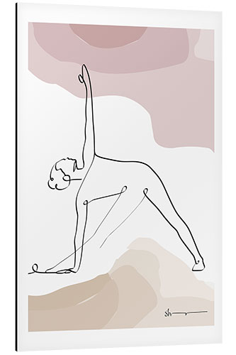 Stampa su alluminio Triangle Pose (Trikonasana)