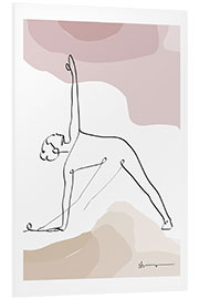 Foam board print Triangle Pose (Trikonasana)