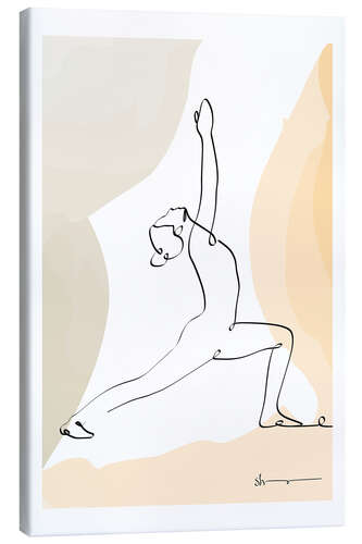 Canvas print Warrior Pose I (Virabhadrasana)