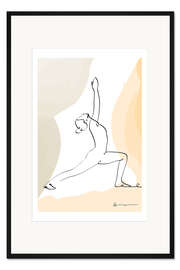 Gerahmter Kunstdruck Krieger Pose I (Virabhadrasana)