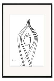 Gerahmter Kunstdruck Baum Pose (Vriksasana) II