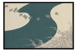 Gerahmter Kunstdruck Fuyu No Kawa