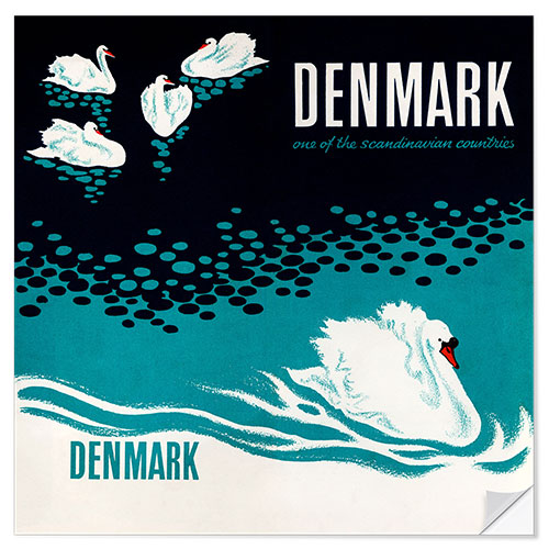 Sticker mural Danemark