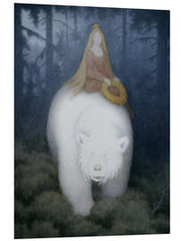 Stampa su PVC Valemon Re Orso Bianco - Theodor Kittelsen
