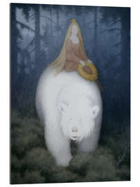 Tableau en plexi-alu Valemon du roi de l'ours blanc - Theodor Kittelsen