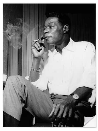 Selvklebende plakat Nat King Cole